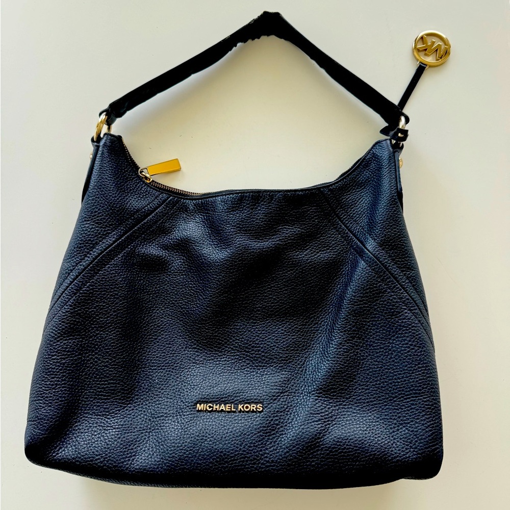 Michael Kors Large Pebbled Leather Hobo Shoulder Bag